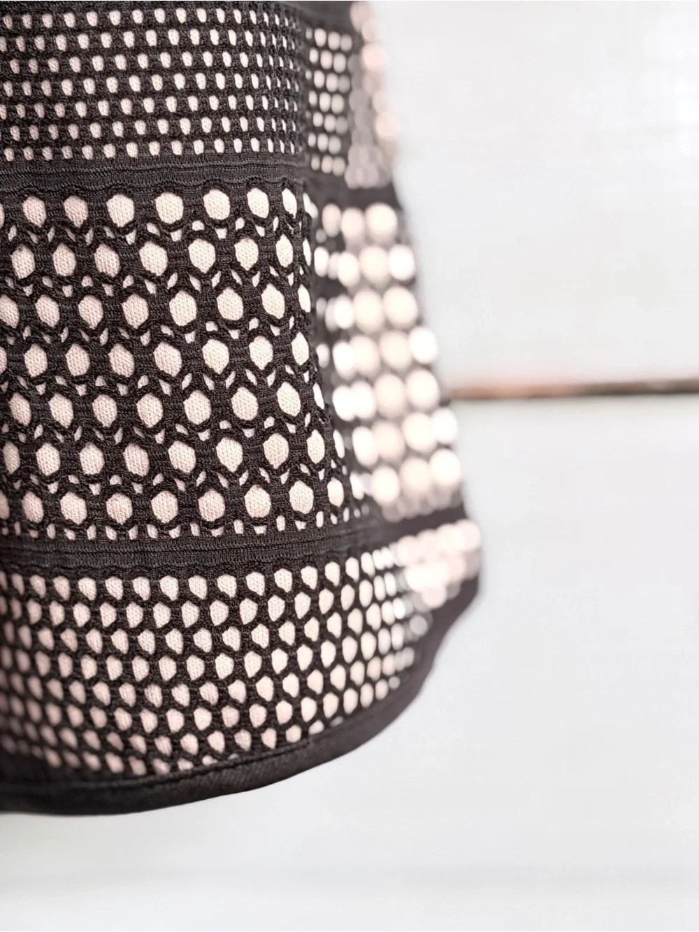 Monteau Black & White Sleeveless Fit and Flare Party Dress